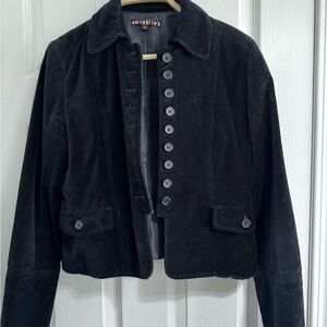 Dalia Black Velvet Blazer